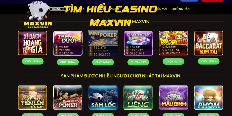 Tìm hiểu casino Maxvin