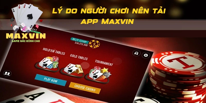 Lý do người chơi nên tải app Maxvin 